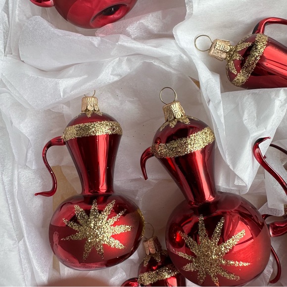 Tea Pots Christmas Ornaments Glass 7 pieces - Picture 16 of 16